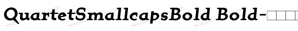 QuartetSmallcapsBold Bold字体转换